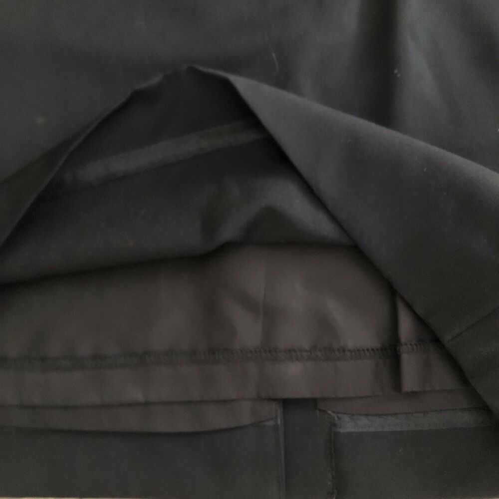 VTG Burberrys Black Wool Suit Womens Sz M Jacket Skirt Set 80s Classic Timeless - Picture 13 of 16